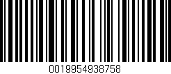 Código de barras (EAN, GTIN, SKU, ISBN): '0019954938758'