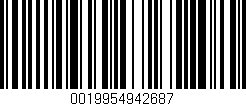 Código de barras (EAN, GTIN, SKU, ISBN): '0019954942687'