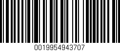 Código de barras (EAN, GTIN, SKU, ISBN): '0019954943707'