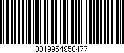Código de barras (EAN, GTIN, SKU, ISBN): '0019954950477'