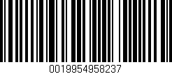 Código de barras (EAN, GTIN, SKU, ISBN): '0019954958237'