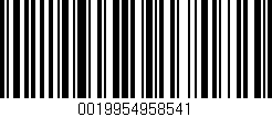 Código de barras (EAN, GTIN, SKU, ISBN): '0019954958541'