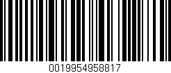 Código de barras (EAN, GTIN, SKU, ISBN): '0019954958817'