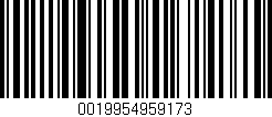 Código de barras (EAN, GTIN, SKU, ISBN): '0019954959173'