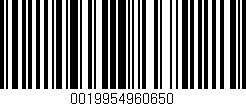Código de barras (EAN, GTIN, SKU, ISBN): '0019954960650'