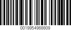 Código de barras (EAN, GTIN, SKU, ISBN): '0019954968809'