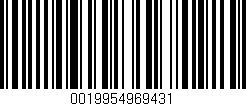 Código de barras (EAN, GTIN, SKU, ISBN): '0019954969431'