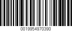 Código de barras (EAN, GTIN, SKU, ISBN): '0019954970390'