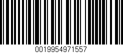 Código de barras (EAN, GTIN, SKU, ISBN): '0019954971557'