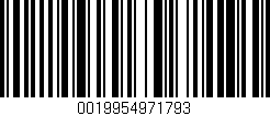 Código de barras (EAN, GTIN, SKU, ISBN): '0019954971793'