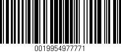 Código de barras (EAN, GTIN, SKU, ISBN): '0019954977771'