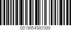 Código de barras (EAN, GTIN, SKU, ISBN): '0019954993399'