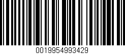 Código de barras (EAN, GTIN, SKU, ISBN): '0019954993429'
