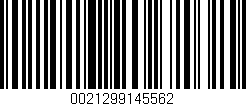 Código de barras (EAN, GTIN, SKU, ISBN): '0021299145562'
