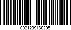Código de barras (EAN, GTIN, SKU, ISBN): '0021299168295'
