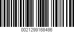Código de barras (EAN, GTIN, SKU, ISBN): '0021299168486'