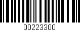 Código de barras (EAN, GTIN, SKU, ISBN): '00223300'