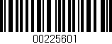 Código de barras (EAN, GTIN, SKU, ISBN): '00225601'