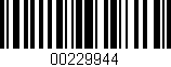 Código de barras (EAN, GTIN, SKU, ISBN): '00229944'