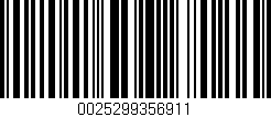 Código de barras (EAN, GTIN, SKU, ISBN): '0025299356911'