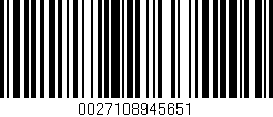 Código de barras (EAN, GTIN, SKU, ISBN): '0027108945651'