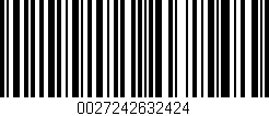 Código de barras (EAN, GTIN, SKU, ISBN): '0027242632424'