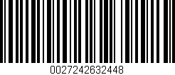 Código de barras (EAN, GTIN, SKU, ISBN): '0027242632448'