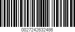 Código de barras (EAN, GTIN, SKU, ISBN): '0027242632486'