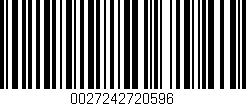 Código de barras (EAN, GTIN, SKU, ISBN): '0027242720596'