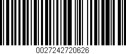 Código de barras (EAN, GTIN, SKU, ISBN): '0027242720626'