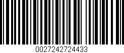 Código de barras (EAN, GTIN, SKU, ISBN): '0027242724433'