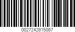 Código de barras (EAN, GTIN, SKU, ISBN): '0027242815087'