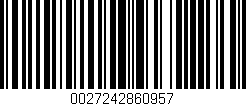 Código de barras (EAN, GTIN, SKU, ISBN): '0027242860957'