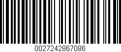 Código de barras (EAN, GTIN, SKU, ISBN): '0027242867086'