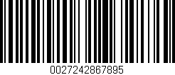 Código de barras (EAN, GTIN, SKU, ISBN): '0027242867895'