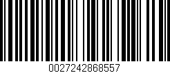 Código de barras (EAN, GTIN, SKU, ISBN): '0027242868557'