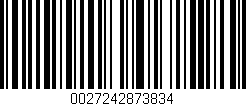 Código de barras (EAN, GTIN, SKU, ISBN): '0027242873834'