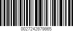 Código de barras (EAN, GTIN, SKU, ISBN): '0027242879865'