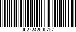 Código de barras (EAN, GTIN, SKU, ISBN): '0027242890787'