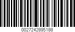 Código de barras (EAN, GTIN, SKU, ISBN): '0027242895188'