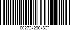 Código de barras (EAN, GTIN, SKU, ISBN): '0027242904637'