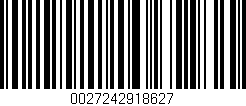 Código de barras (EAN, GTIN, SKU, ISBN): '0027242918627'