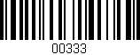 Código de barras (EAN, GTIN, SKU, ISBN): '00333'