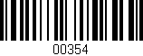 Código de barras (EAN, GTIN, SKU, ISBN): '00354'