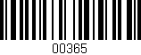 Código de barras (EAN, GTIN, SKU, ISBN): '00365'