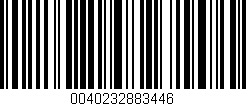 Código de barras (EAN, GTIN, SKU, ISBN): '0040232883446'