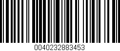 Código de barras (EAN, GTIN, SKU, ISBN): '0040232883453'