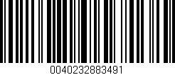 Código de barras (EAN, GTIN, SKU, ISBN): '0040232883491'