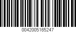 Código de barras (EAN, GTIN, SKU, ISBN): '0042005165247'