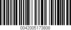 Código de barras (EAN, GTIN, SKU, ISBN): '0042005173808'